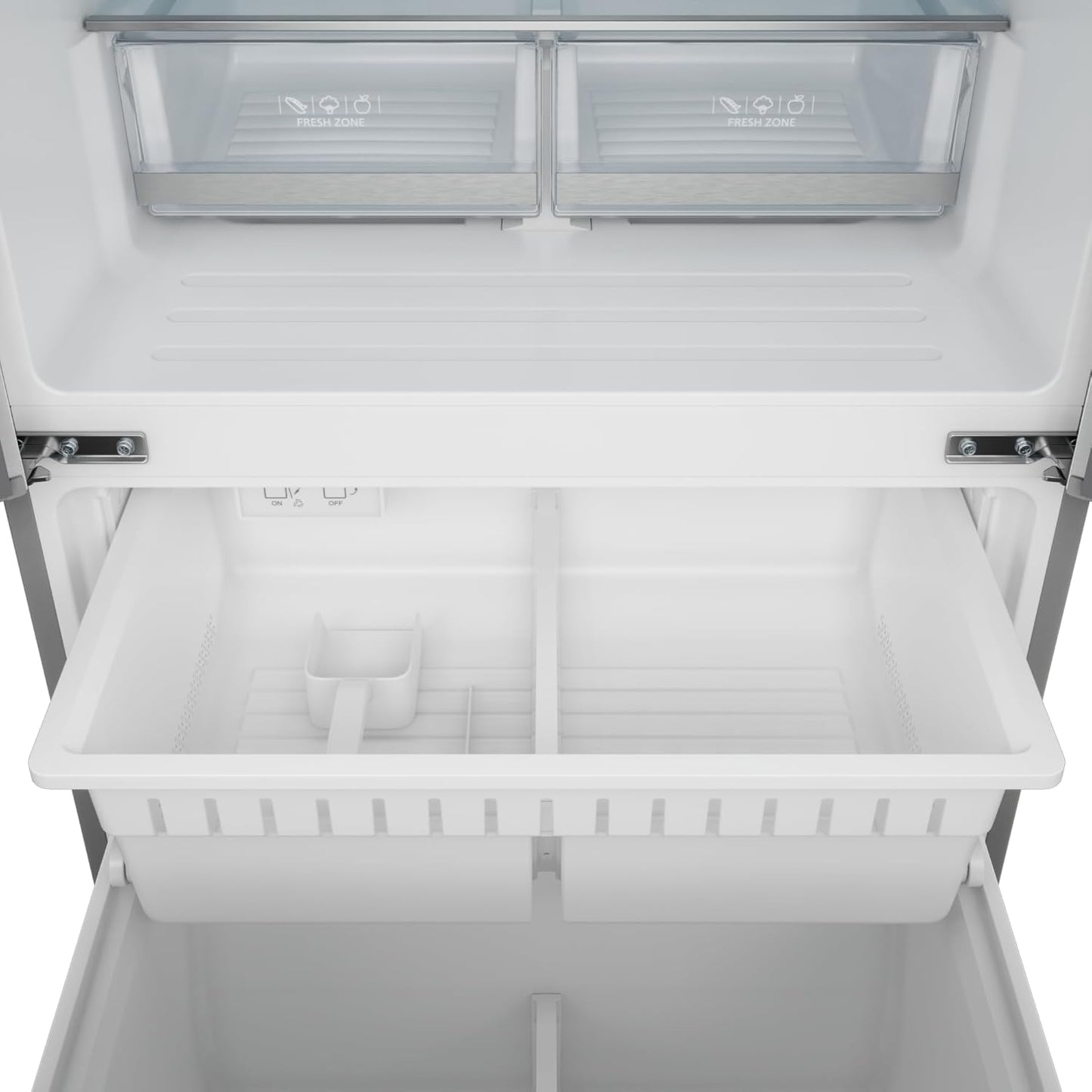 Gordon Ramsay 30 Inch 17.7 Cu Ft French Door Counter Depth Refrigerator with Ice Maker in Stainless Steel/Rose Gold