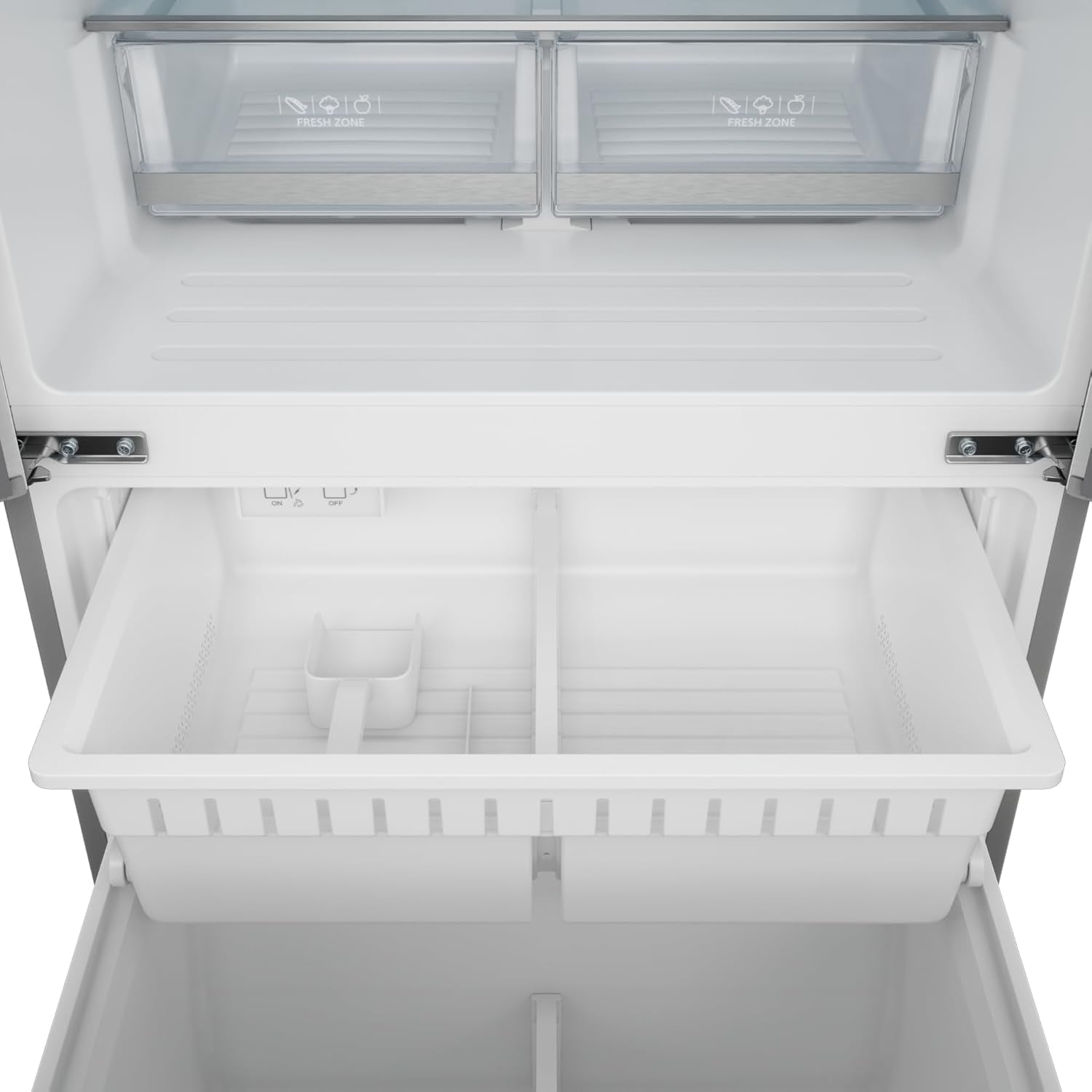 Gordon Ramsay 30 Inch 17.7 Cu Ft French Door Counter Depth Refrigerator with Ice Maker in Stainless Steel/Rose Gold