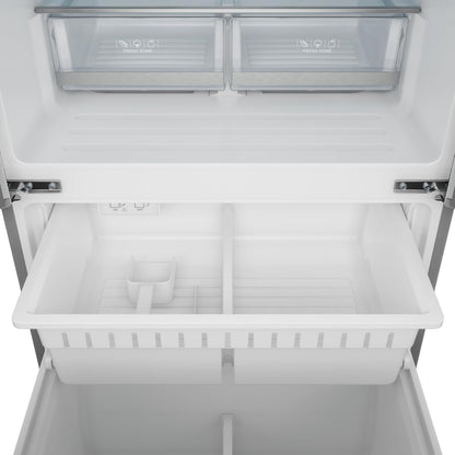 Gordon Ramsay 30 Inch 17.7 Cu Ft French Door Counter Depth Refrigerator with Ice Maker in Stainless Steel/Rose Gold