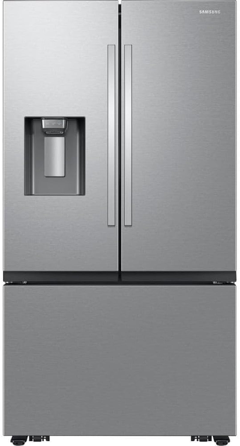 36" 3-Door Fridge with Ice/Water Dispenser and Freezer Ice Maker