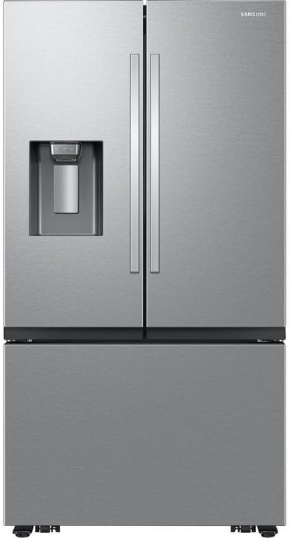 36" 3-Door Fridge with Ice/Water Dispenser and Freezer Ice Maker