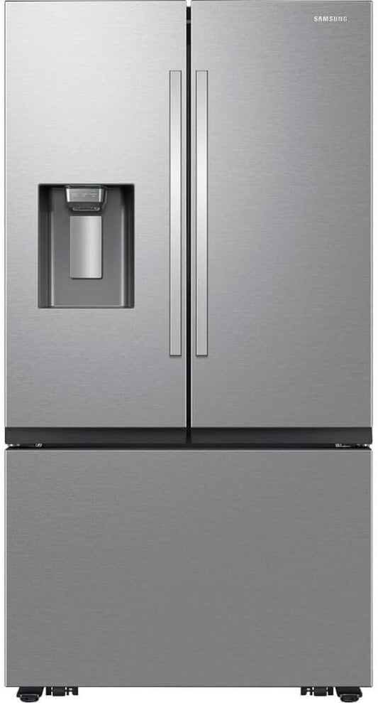 36" 3-Door Fridge with Ice/Water Dispenser and Freezer Ice Maker