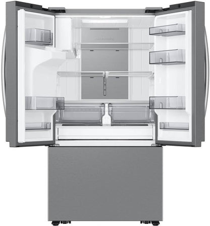 36" 3-Door Fridge with Ice/Water Dispenser and Freezer Ice Maker