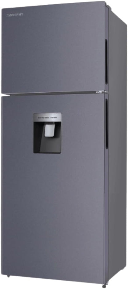Top Freezer Refrigerator with Water Dispenser, Adjustable Thermostat Control, Full Size Freestanding with 14.13 Cu. Ft. Frost Free Fridge for Garage/Office/Home/Apartment