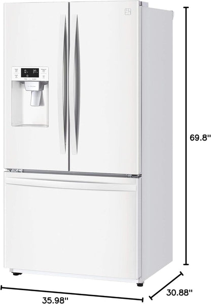 75032 25.5 Cu. Ft. French Door Refrigerator, White