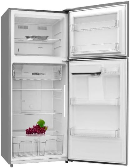 Top Freezer Refrigerator with Water Dispenser, Adjustable Thermostat Control, Full Size Freestanding with 14.13 Cu. Ft. Frost Free Fridge for Garage/Office/Home/Apartment