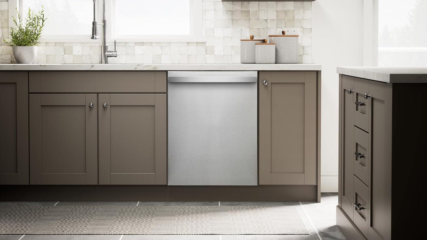 22-14625 24" Built-In Dishwasher-Quiet Tub with Turbodry, Leak, & Smartwash Soil Detection-Energy Star Certified, 24.61"D X 23.55"W X 33.88"H, Fingerprint Resistant Stainless Steel