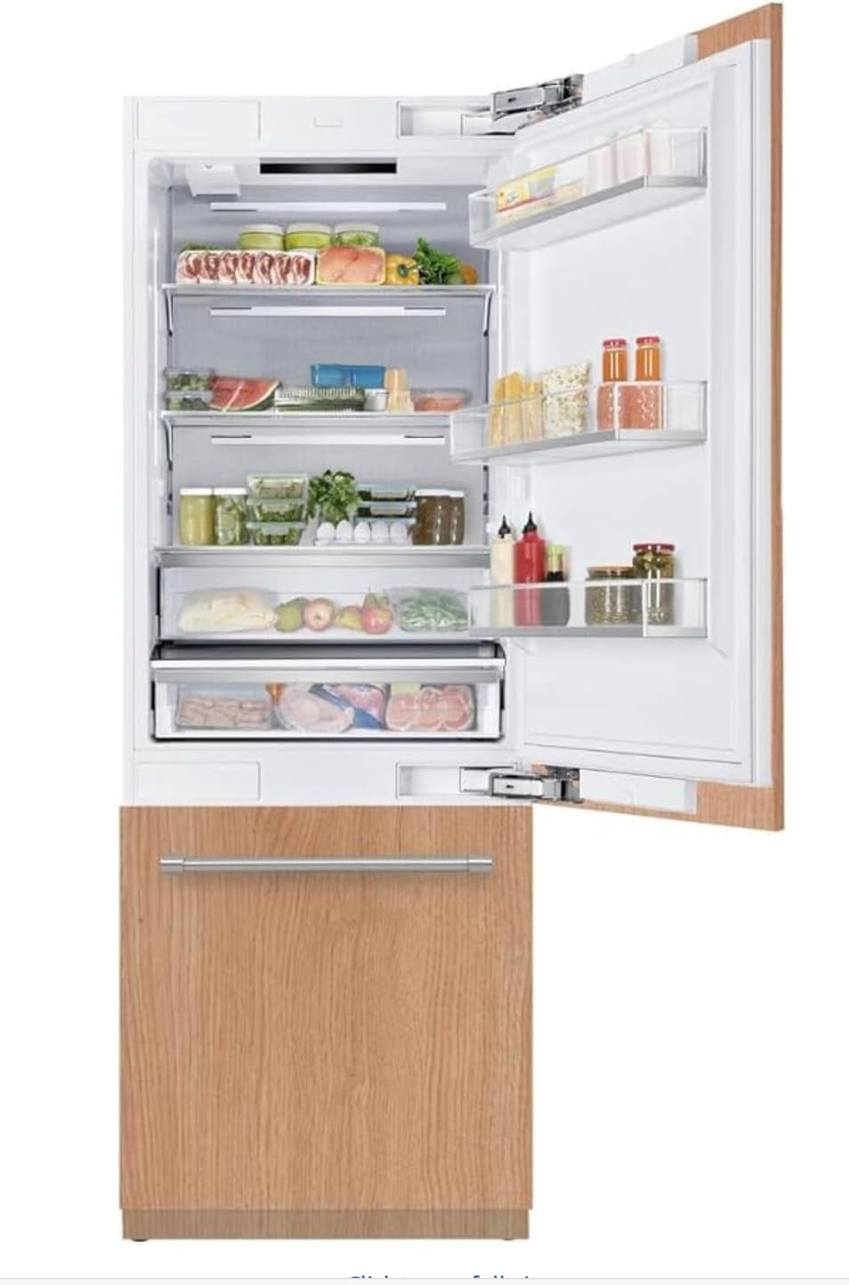 S30BFR700IMBIP 700 Series 30 Inch Bottom Freezer Refrigerator with 16 Cu. Ft. Total Capacity, Sabbath Mode, Internal Water Dispenser, Ice Maker, Energy Star, in Panel Ready