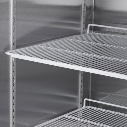 54" W 2 Door Commercial Refrigerator, Reach-In Refrigerator Stainless Steel Fridge for Restaurant Kitchen Bakery Garage, 42.2 Cu. Ft Refrigerators for Bar Shop School Church