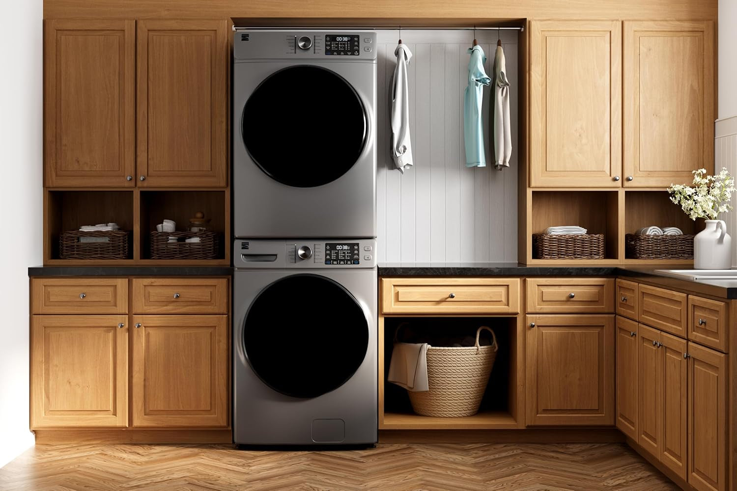 8.0 Cu. Ft. Front Load Gas Dryer - Wrinkle Guard with Accela Steam to Reduce Static and Odors - Sanitize & Smart Sensor Drying - LED - Metallic Silver