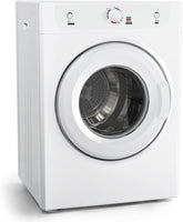 Dryer, 3.5 Cu. Ft. 1500W Clothes Dryer, Stainless Steel Tumble Dryer with Exhaust Hose for Home, Apartment, Dorm, White