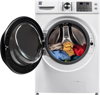 4.5 Cu. Ft. Front Load Washer with Stain Removing Steam Treatment - Sanitize Cycle - Reduce Laundry Time with Accela Wash - LED - ENERGY STAR Certified - White