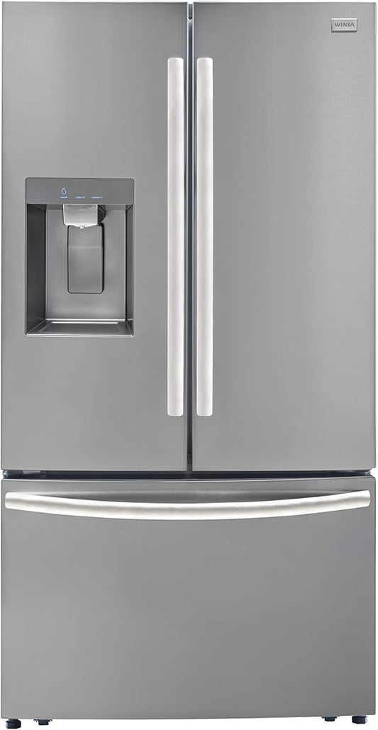31 Cu.Ft French Door Refrigerator with Ice & Water Dispenser, Energy Star, Stainless Steel (WZBHD31ATE)
