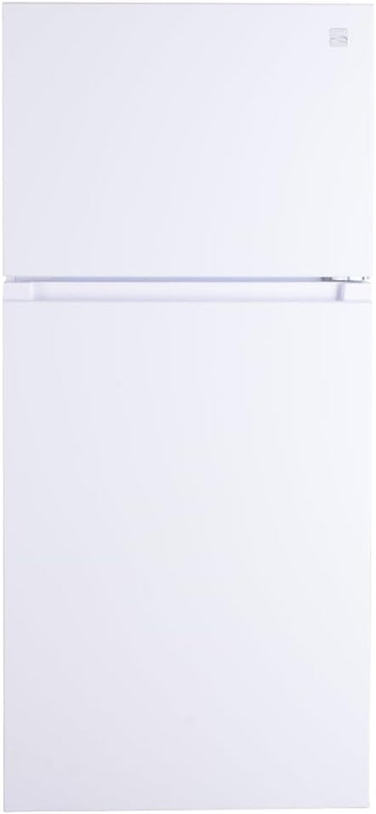 30 In. 18.2 Cu. Ft. Capacity Refrigerator/Freezer with Adjustable Glass Shelving, Humidity Control Crispers, Gallon Door Bins, ENERGY STAR Certified, White