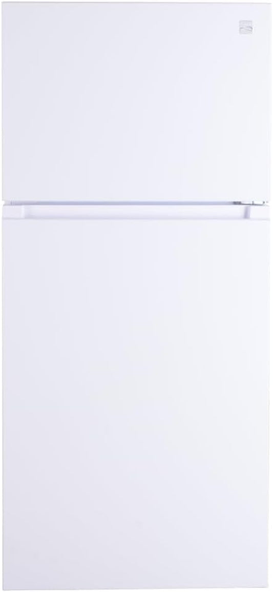 30 In. 18.2 Cu. Ft. Capacity Refrigerator/Freezer with Adjustable Glass Shelving, Humidity Control Crispers, Gallon Door Bins, ENERGY STAR Certified, White