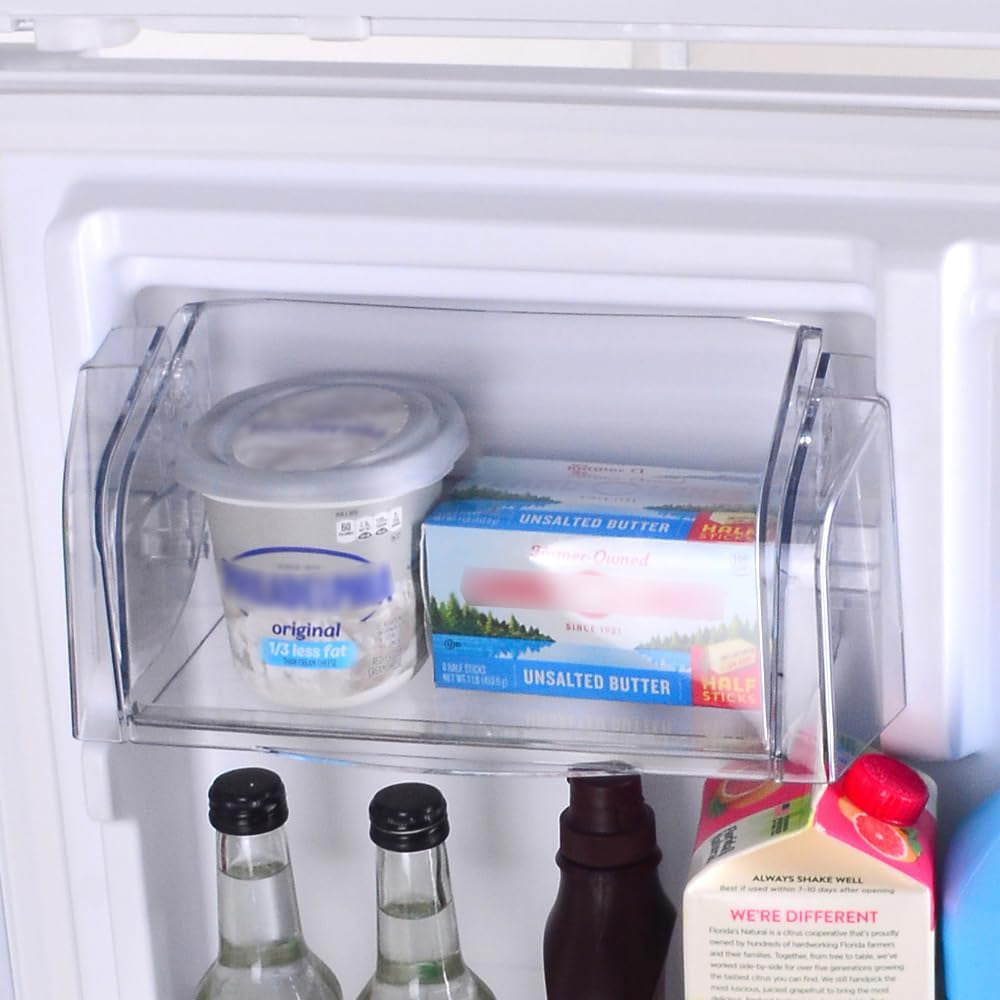30 In. 18.2 Cu. Ft. Capacity Refrigerator/Freezer with Adjustable Glass Shelving, Humidity Control Crispers, Gallon Door Bins, ENERGY STAR Certified, White