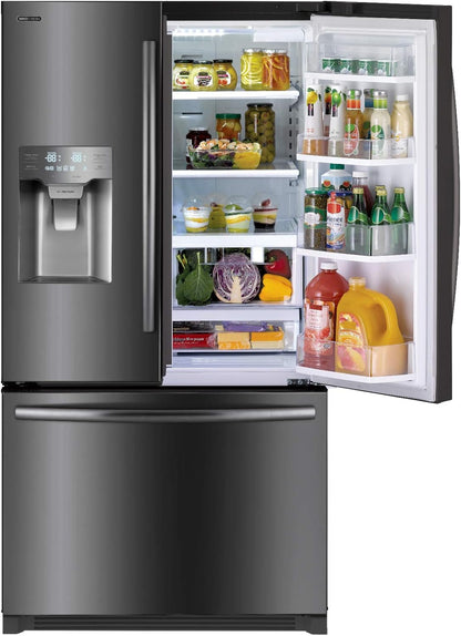 WRFS26SUJE 25.5 Cu. Ft. French Door Dispenser Refrigerator with a Dual Ice Maker - Black Stainless Steel