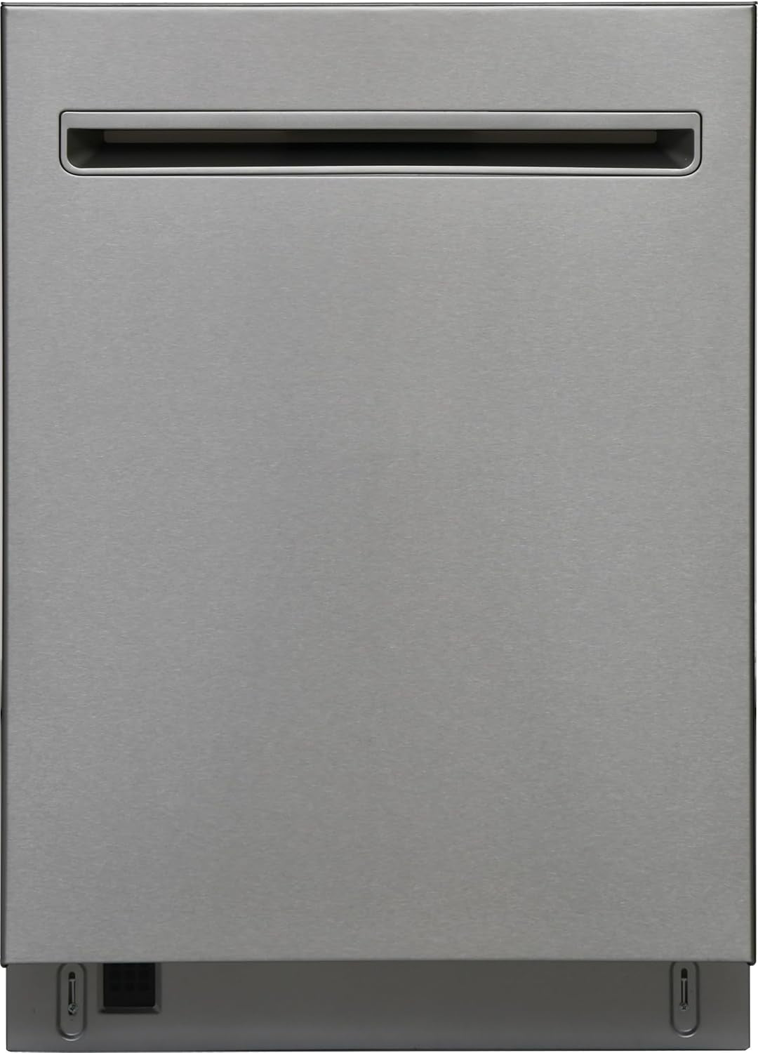 24" Built-In Stainless Steel Tub Dishwasher with Easyflex 3Rd Rack, Smartwash, Ultrawash Plus, Turbodry, Adjustable Rack, Energy Star Certified, Fingerprint Resistant Stainless Steel