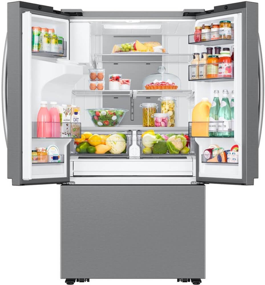 36" 3-Door Fridge with Ice/Water Dispenser and Freezer Ice Maker