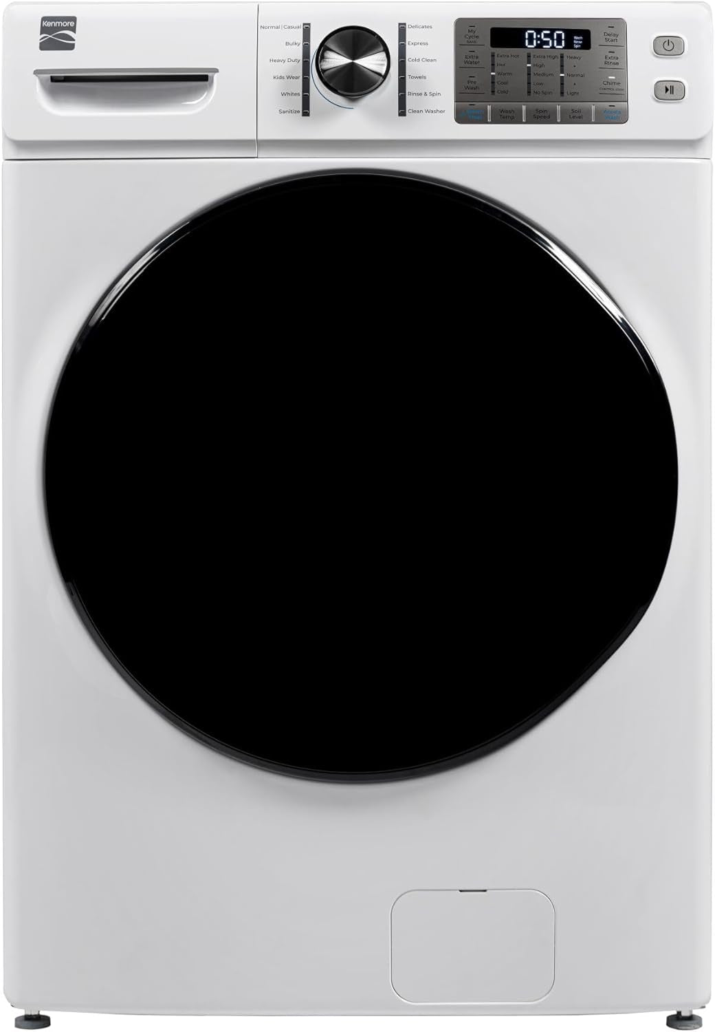 4.5 Cu. Ft. Front Load Washer with Stain Removing Steam Treatment - Sanitize Cycle - Reduce Laundry Time with Accela Wash - LED - ENERGY STAR Certified - White