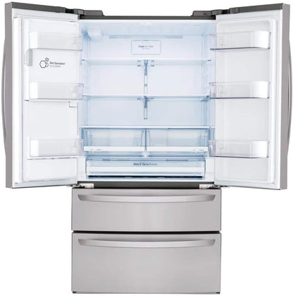LMXS28626S 28 Cu. Ft. Stainless Steel 4-Door French Door Refrigerator