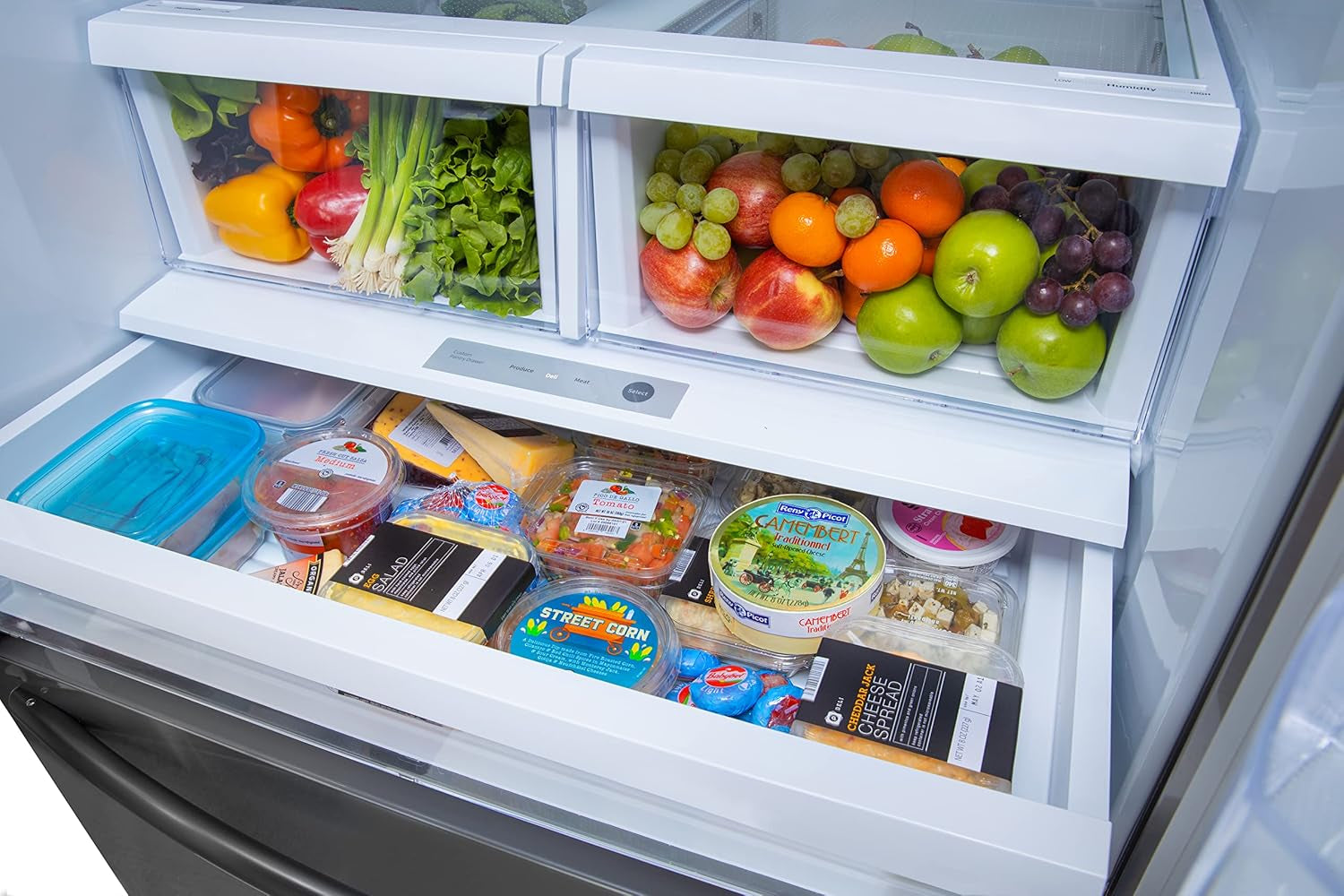 WRFS26SUJE 25.5 Cu. Ft. French Door Dispenser Refrigerator with a Dual Ice Maker - Black Stainless Steel