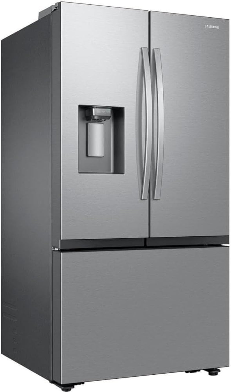 36" 3-Door Fridge with Ice/Water Dispenser and Freezer Ice Maker