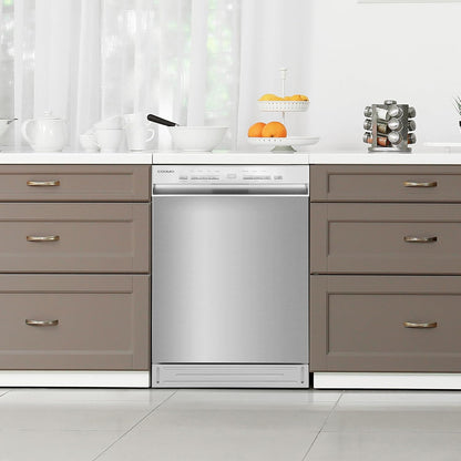COS-DWD24FBR 24 In. Front Control Built-In Tall Tub Dishwasher in Fingerprint Resistant Stainless Steel