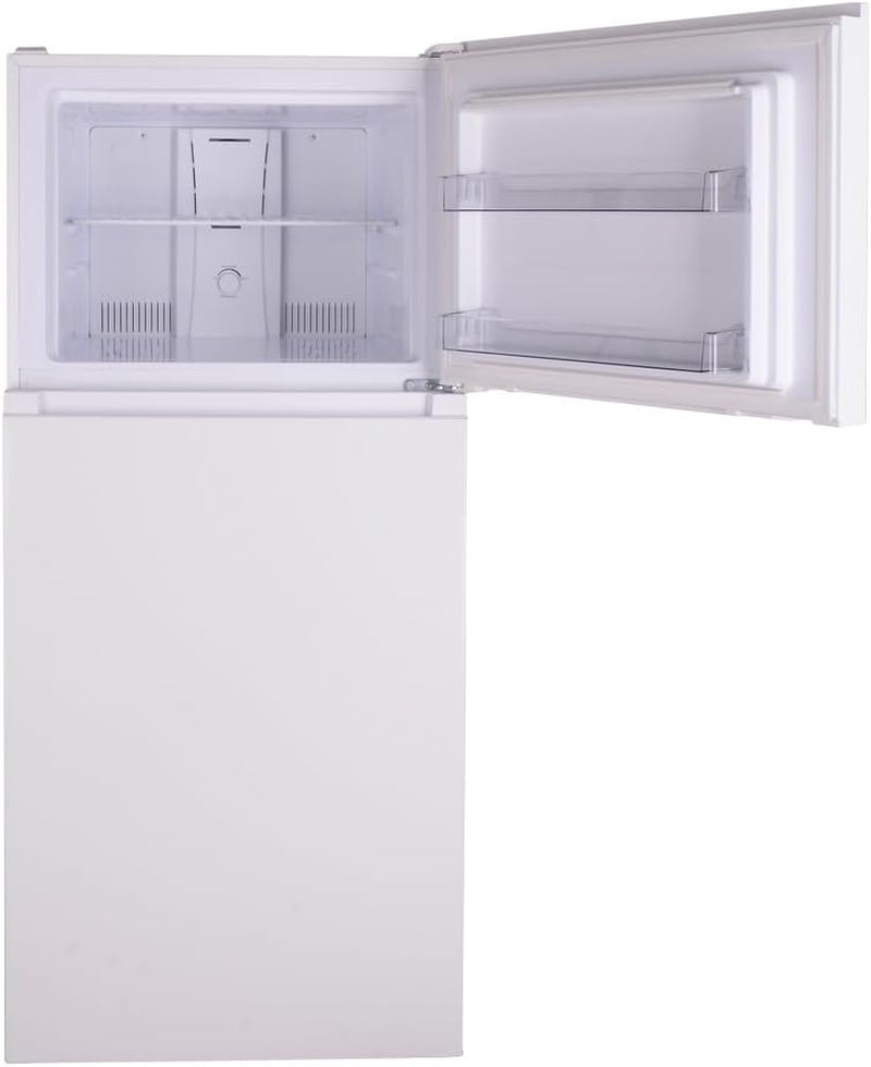 30 In. 18.2 Cu. Ft. Capacity Refrigerator/Freezer with Adjustable Glass Shelving, Humidity Control Crispers, Gallon Door Bins, ENERGY STAR Certified, White