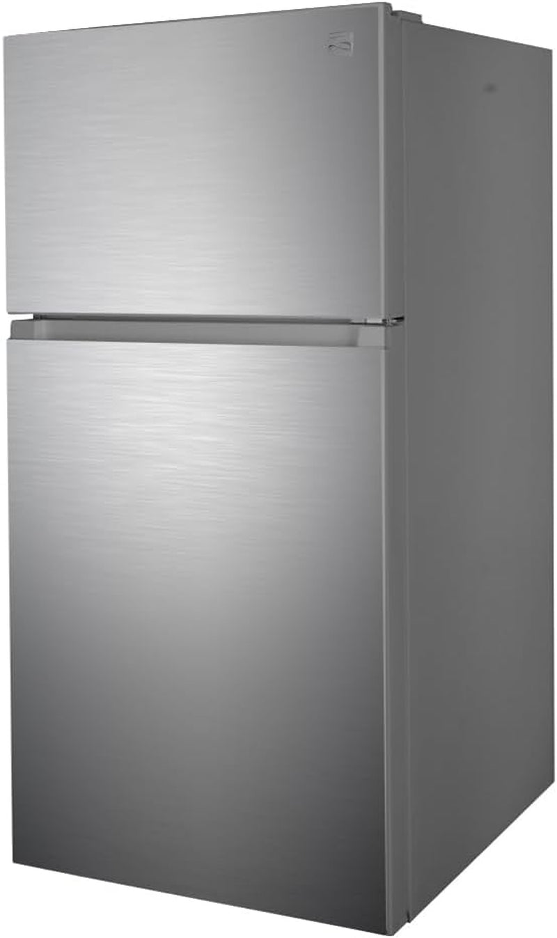 33 In. 20.4 Cu. Ft Capacity Refrigerator/Freezer with Full-Width Adjustable Glass Shelving, Humidity Control Crispers, Ice Maker, ENERGY STAR Certified, Fingerprint Resistant Stainless Steel