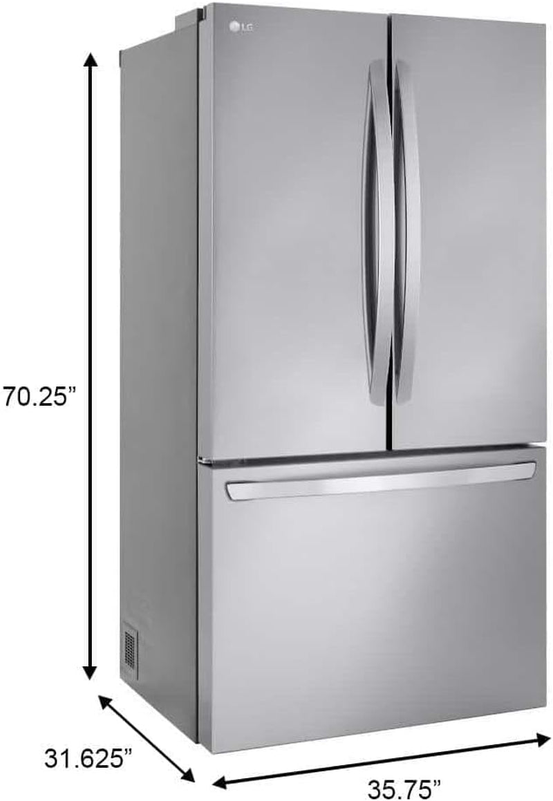 LRFLC2706S 27 Cu. Ft. French Door Smart Refrigerator in Stainless Steel
