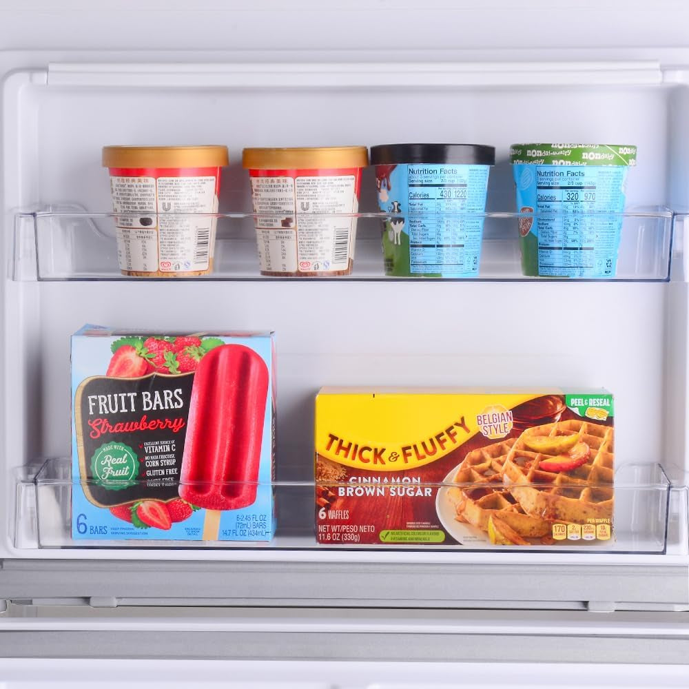 33 In. 20.4 Cu. Ft Capacity Refrigerator/Freezer with Full-Width Adjustable Glass Shelving, Humidity Control Crispers, Ice Maker, ENERGY STAR Certified, Fingerprint Resistant Stainless Steel