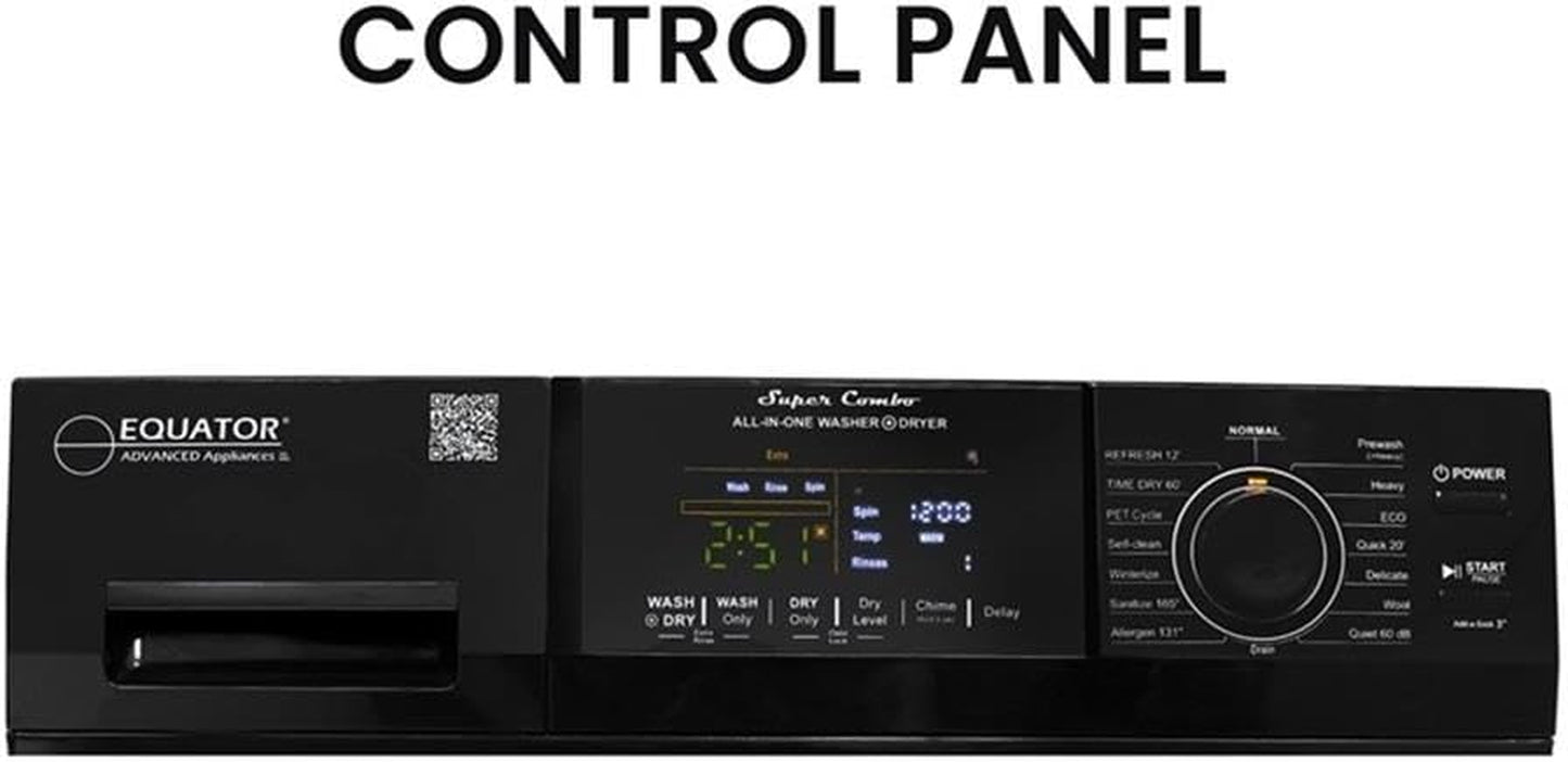 All-In-One Washer Dryer VENTED-DRY FASTER than Condense 15Lb 110V