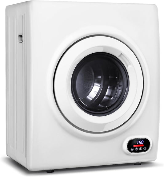 3.5 Cu.Ft Portable Clothes Dryer - 1500W Clothes Dryer with Stainless Steel Tub, Front Load Tumble, LCD Touch Panel - Compact Drying Unit for Laundry, Apartments, Dorms