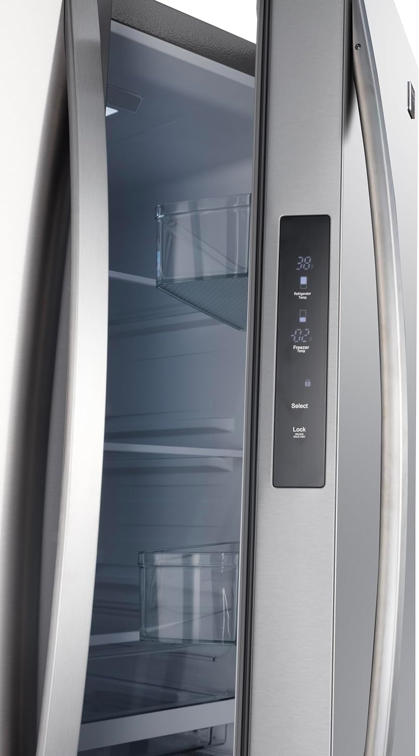 46-75515 Counter-Depth French Door Refrigerator/Freezer with Fingerprint-Resistant Stainless Steel, Ice Maker, Quiet and Energy Efficient Inverter Compressor, 36 Inch
