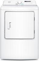 7.0 Cu. Ft. Front Load Dryer, Clothes Dryer with LED Display and Dial Control, 5 Senor and Manual Dry Selections, Wrinkle Care, 240V, BLD67ME, White