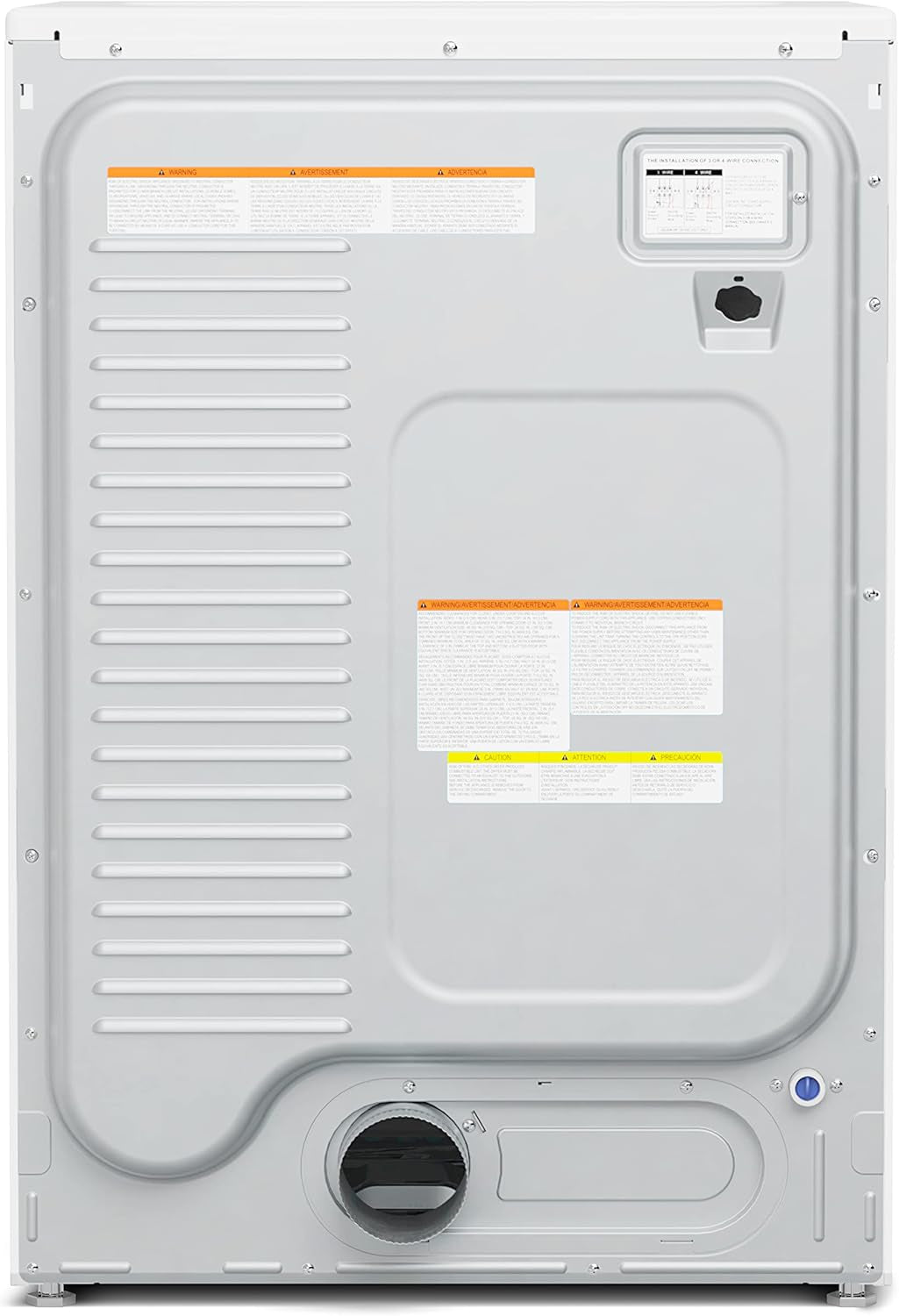 Large Capacity Washer + Dryer Bundle - 4.5 Cu. Ft. Front Load Washing Machine [120V] (FLW-5CWH) + 8 Cu. Ft Front Load Dryer [240V] (FLD-8CWH)