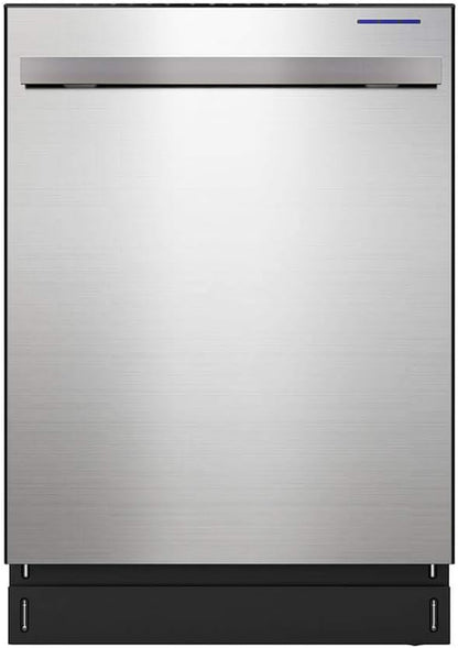 SDW6757ES Slide-In Dishwasher, Stainless Steel Finish, 24" Wide, Soil Sensors, Premium White LED Interior Lighting, Smooth Glide Rails, Heated Dry Option, Responsive Wash Cycles, Power Wash Zone