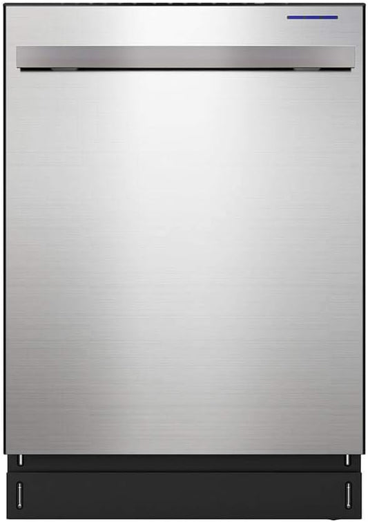 SDW6757ES Slide-In Dishwasher, Stainless Steel Finish, 24" Wide, Soil Sensors, Premium White LED Interior Lighting, Smooth Glide Rails, Heated Dry Option, Responsive Wash Cycles, Power Wash Zone