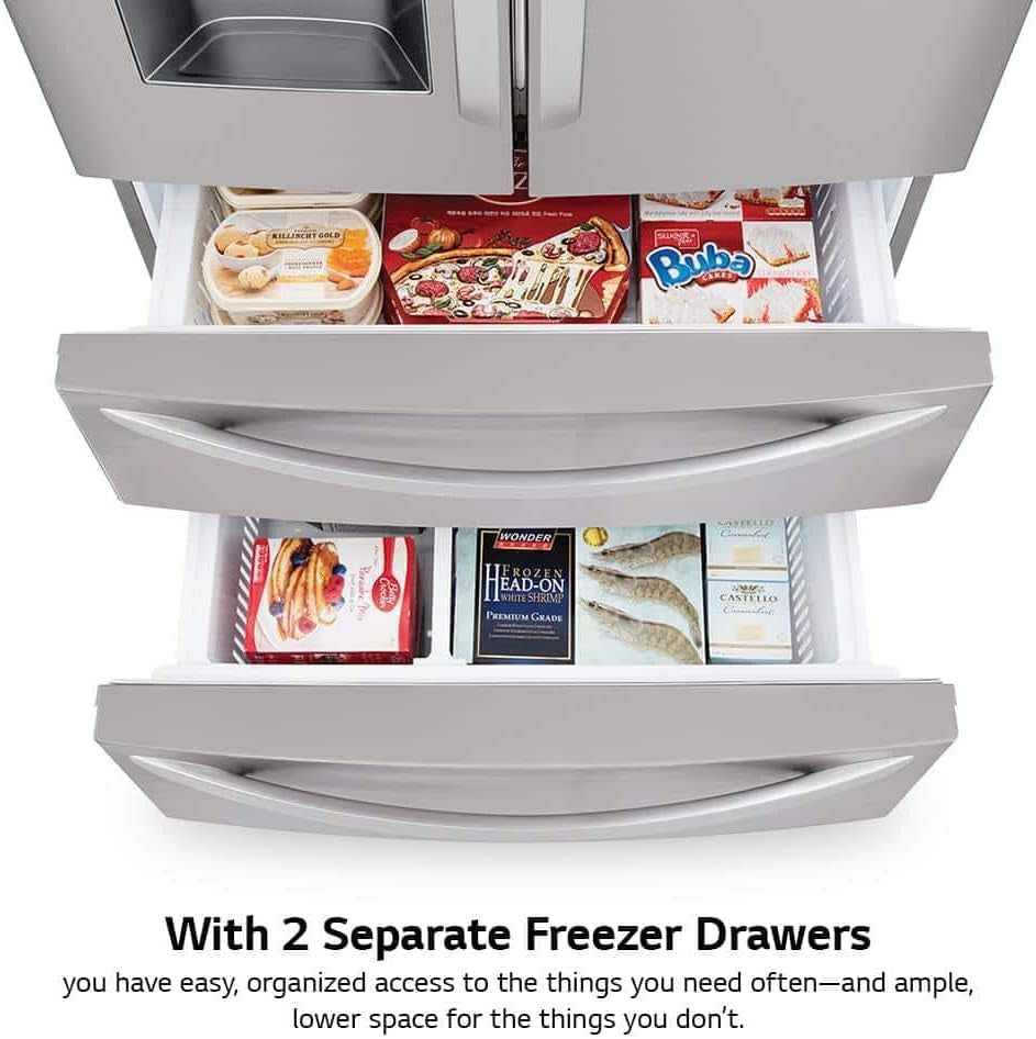 LMXS28626S 28 Cu. Ft. Stainless Steel 4-Door French Door Refrigerator