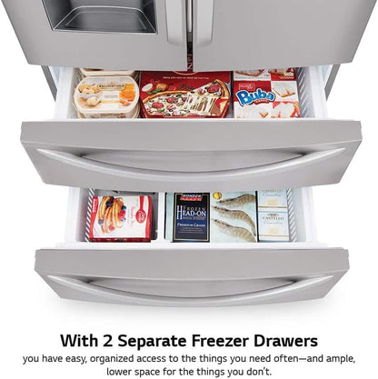 LMXS28626S 28 Cu. Ft. Stainless Steel 4-Door French Door Refrigerator